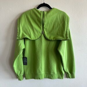 Light green zip up hoodie